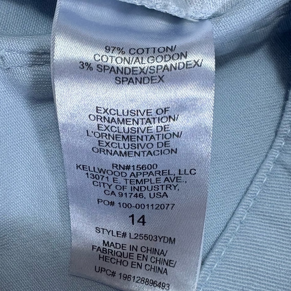 Wit‎ & Wisdom Absolution Sky Blue Denim Size 14 EUC - Picture 6 of 7